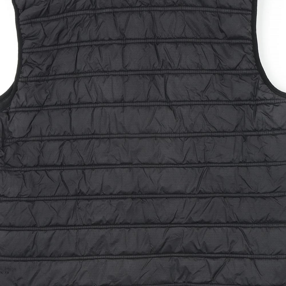 Castle Clothing Mens Black Gilet Coat Size S Zip