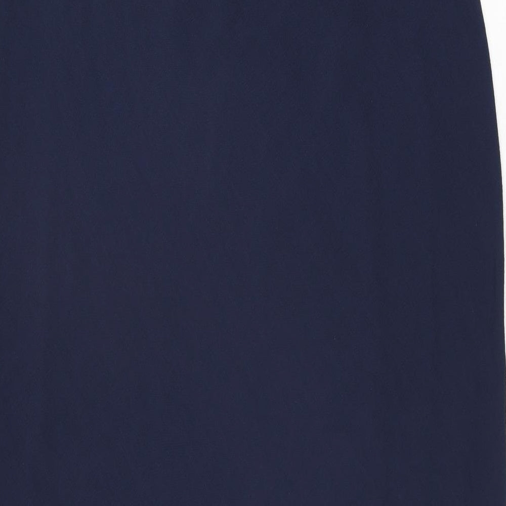 Ann Harvey Womens Blue Polyester Maxi Skirt Size 41 in