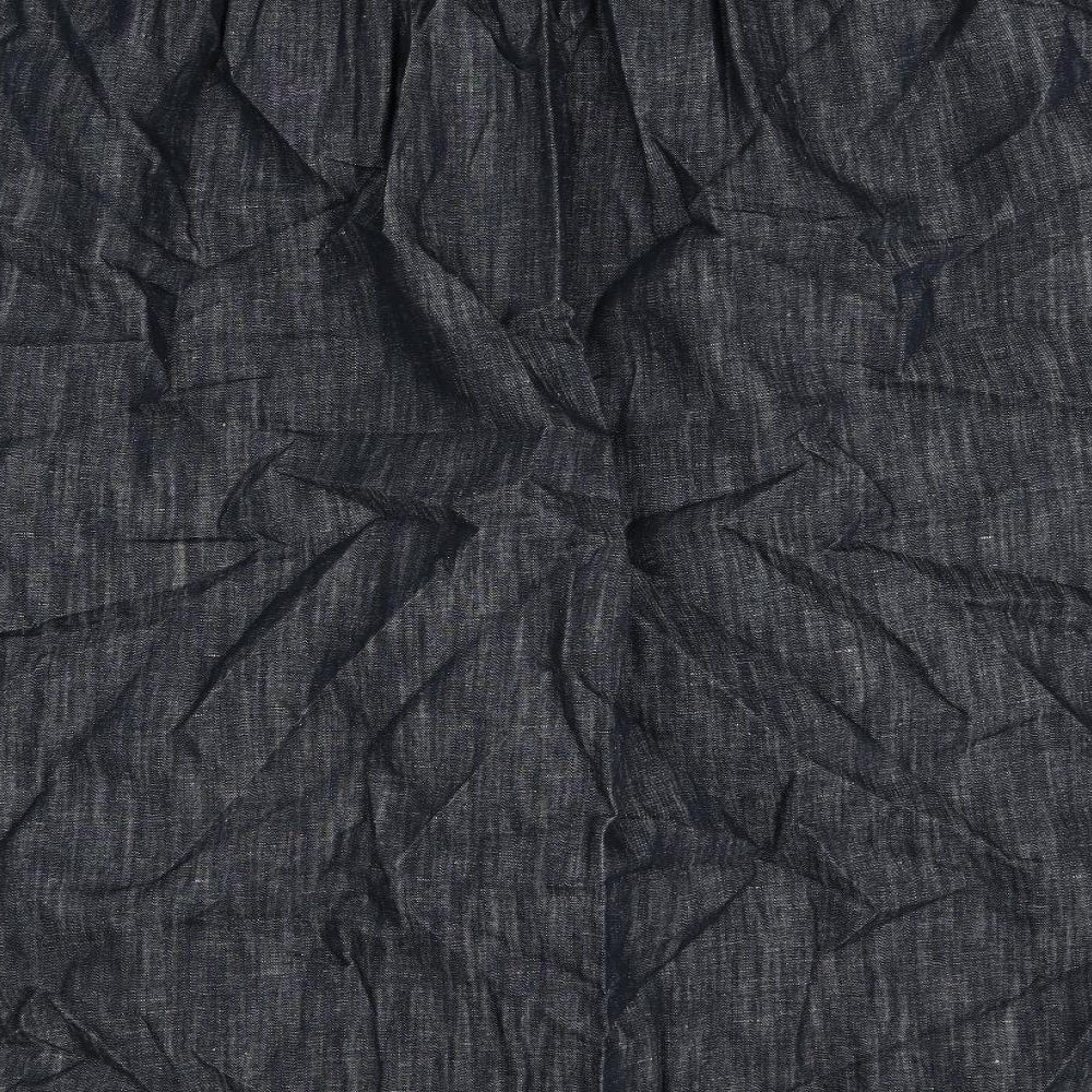 Marks & Spencer Womens Blue Cotton Peasant Skirt Size 20 Zip