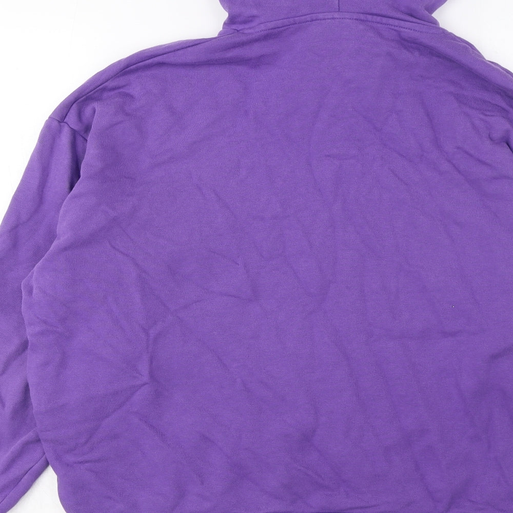 ASOS Womens Purple Cotton Pullover Hoodie Size 2XS Pullover - Pockets