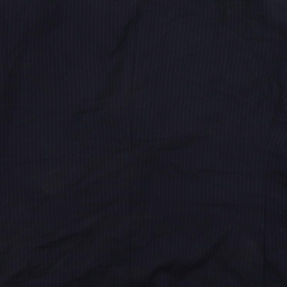 Marks & Spencer Mens Blue Striped Wool Jacket Suit Jacket Size 42 Regular