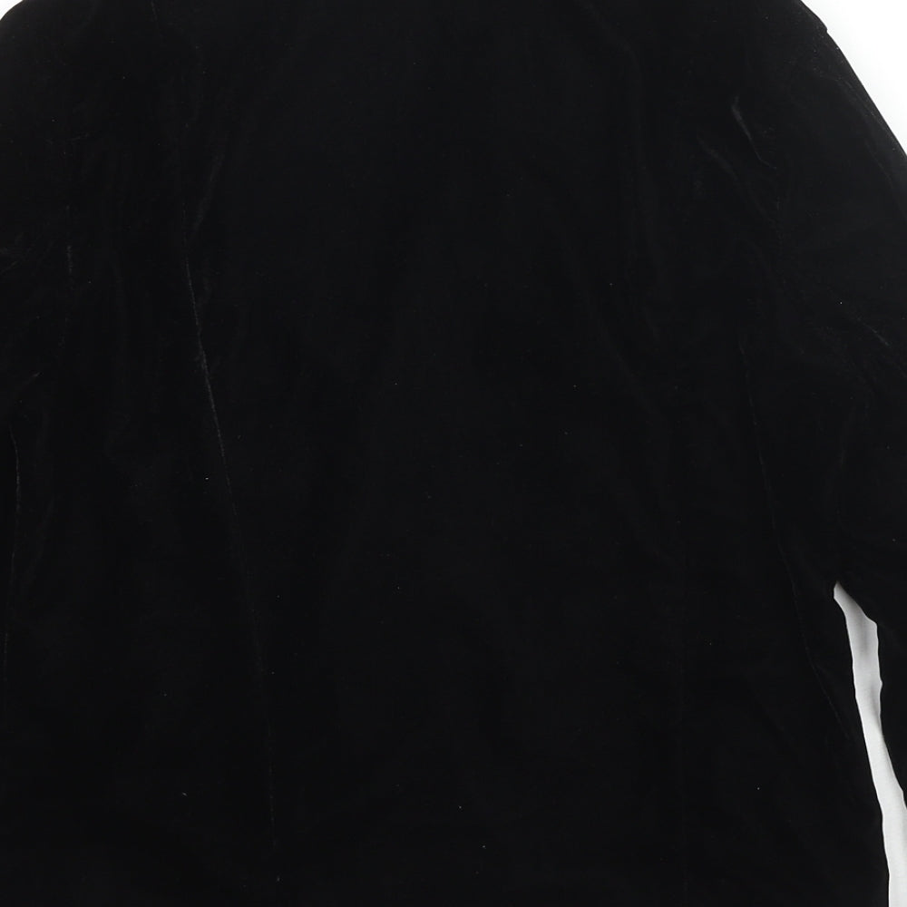 River Island Womens Black Jacket Size 8 Zip