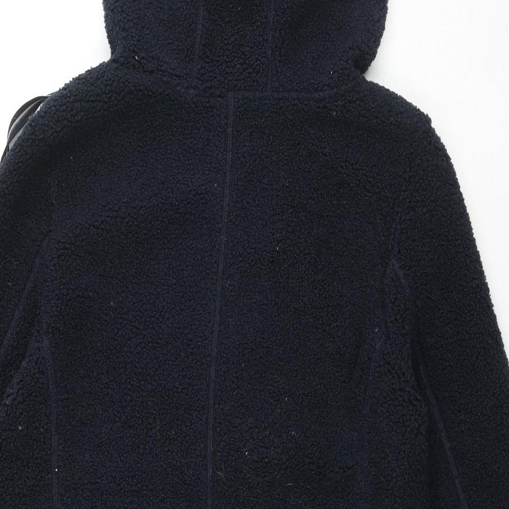 M&Co Womens Blue Jacket Size 10 Zip