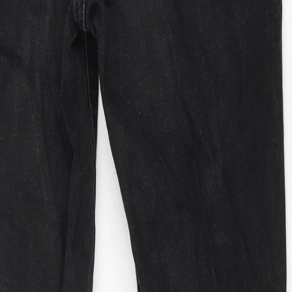 Collusion Womens Black Cotton Skinny Jeans Size 28 in L34 in Regular Zip