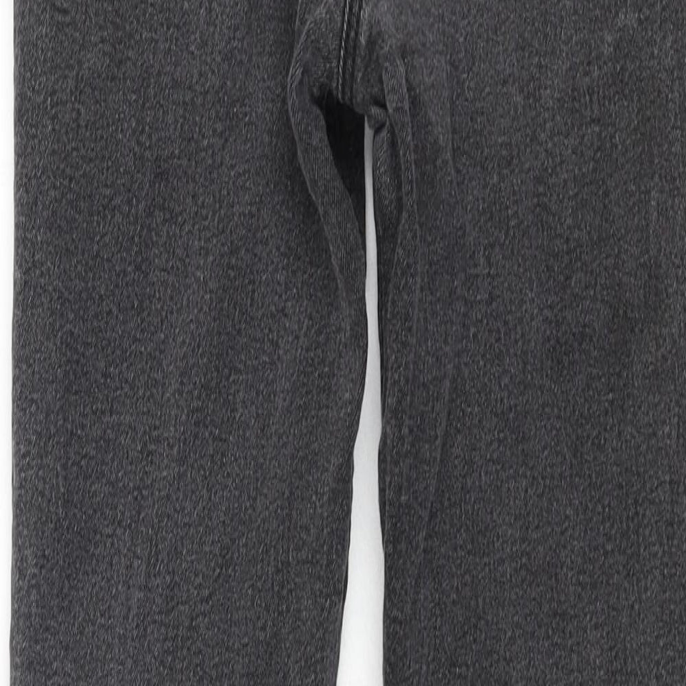 Collusion Womens Grey Cotton Flared Jeans Size 24 in L27 in Regular Zip
