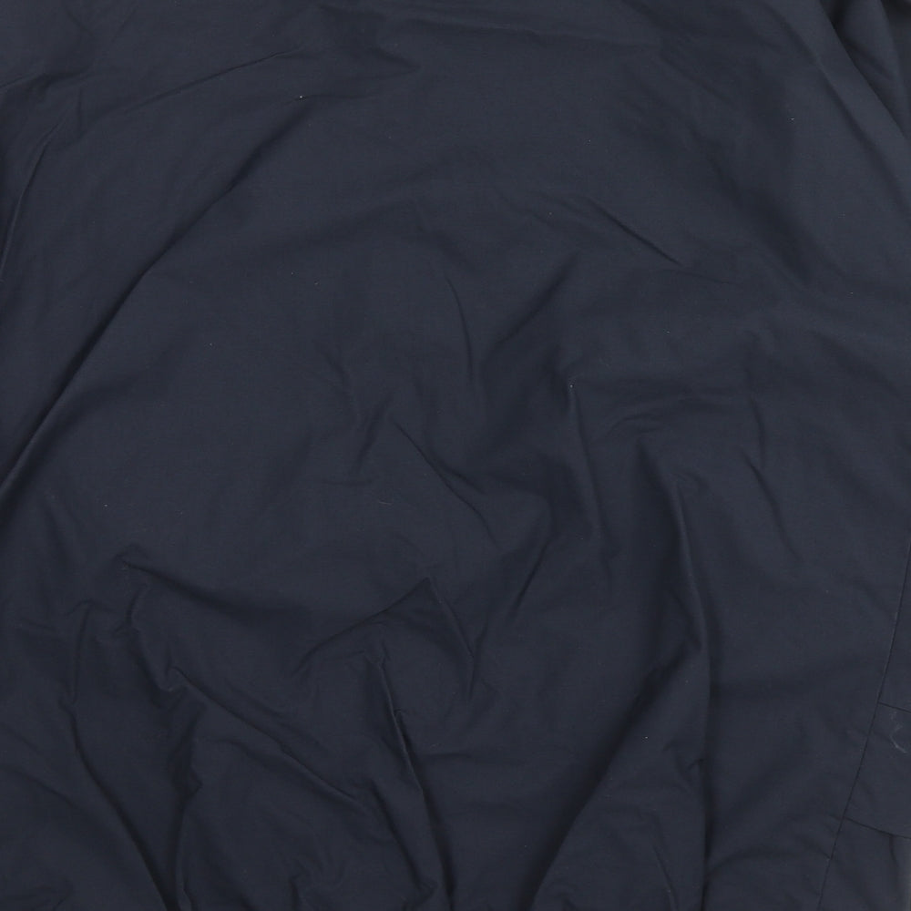 Highlander Mens Blue Rain Coat Jacket Size M Zip - Waterproof