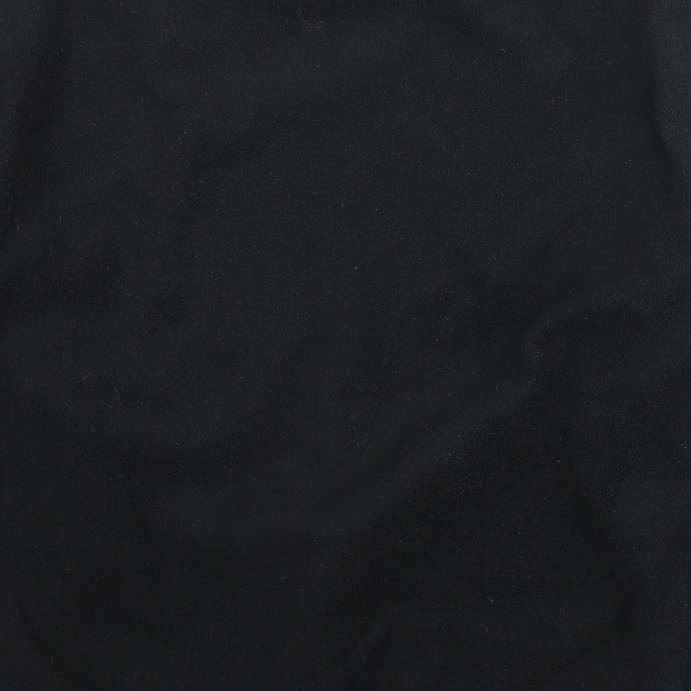 PRETTYLITTLETHING Mens Black Polyester Pullover Sweatshirt Size S