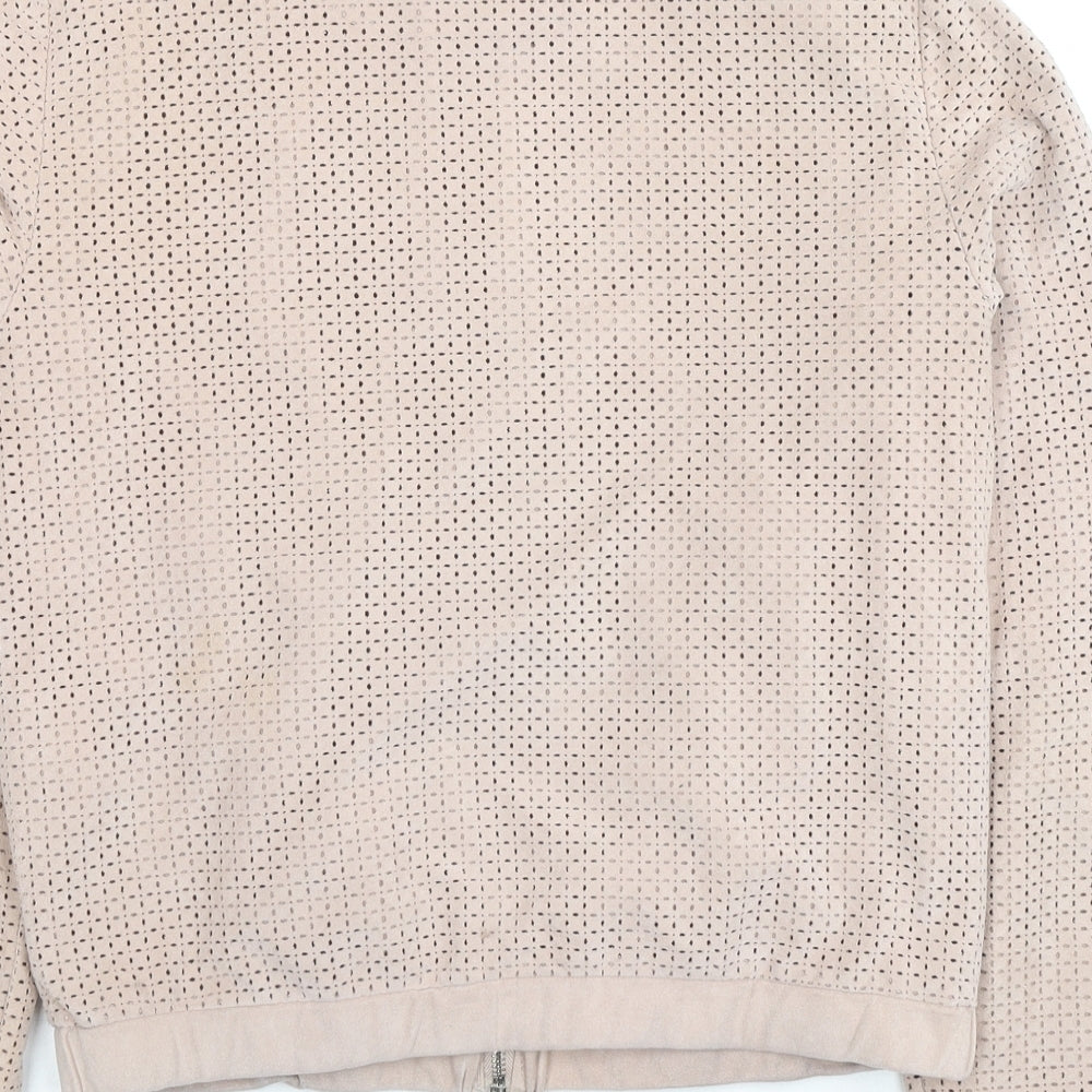 VILA Womens Pink Jacket Size S Zip