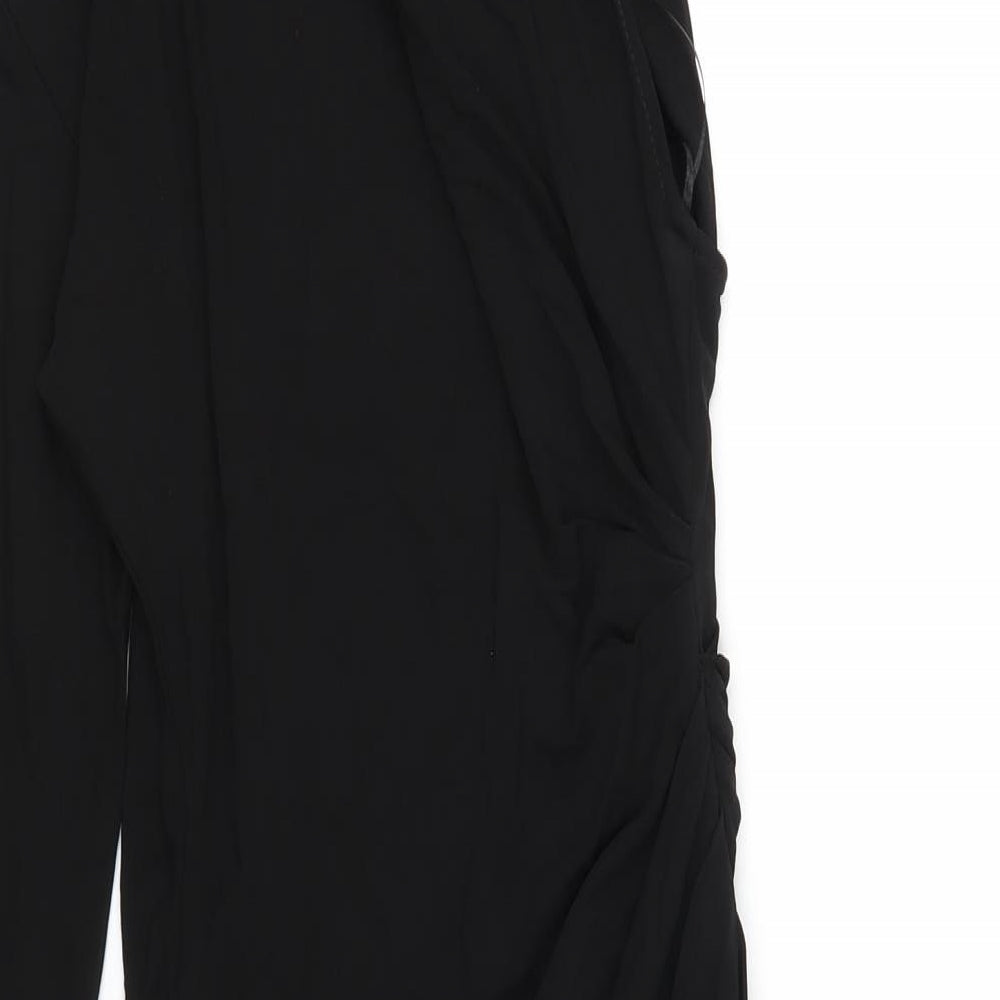 Zara Womens Black Viscose Bodycon Size M Mock Neck Pullover