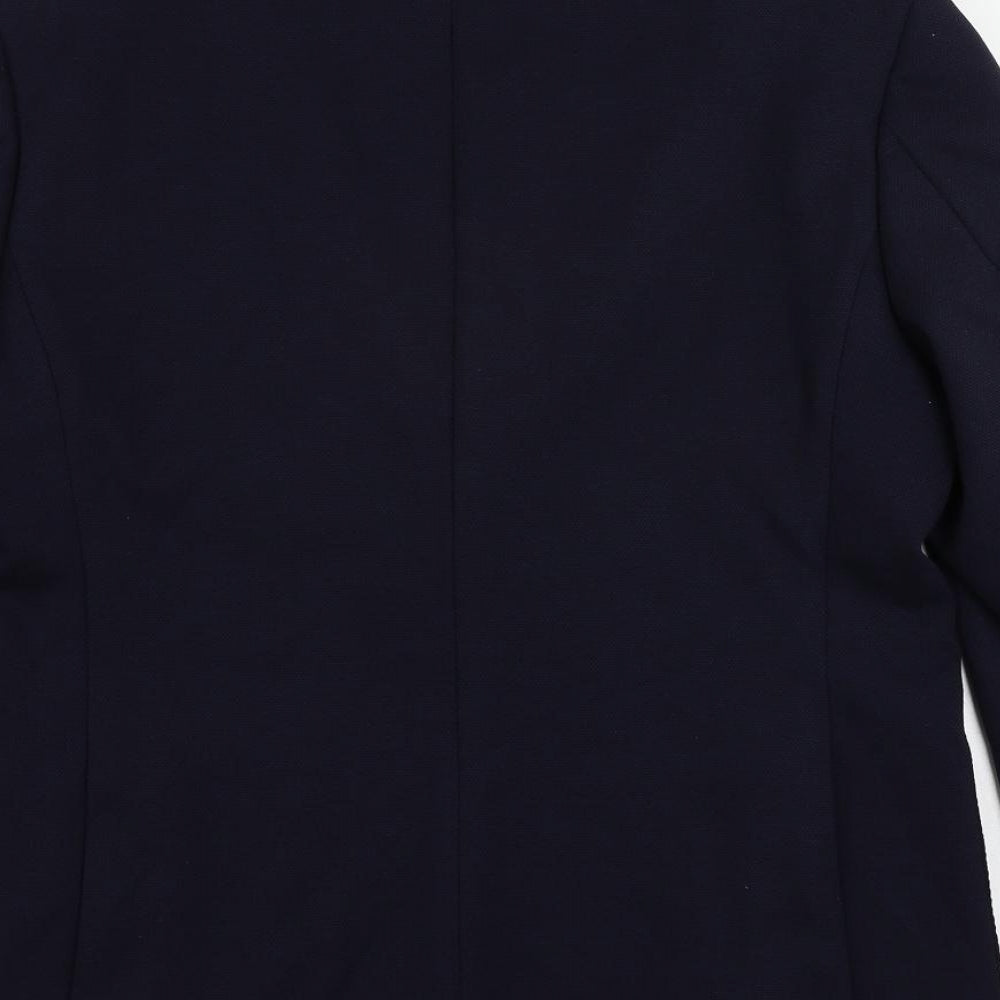 Marks & Spencer Mens Blue Polyamide Jacket Suit Jacket Size 38 Regular