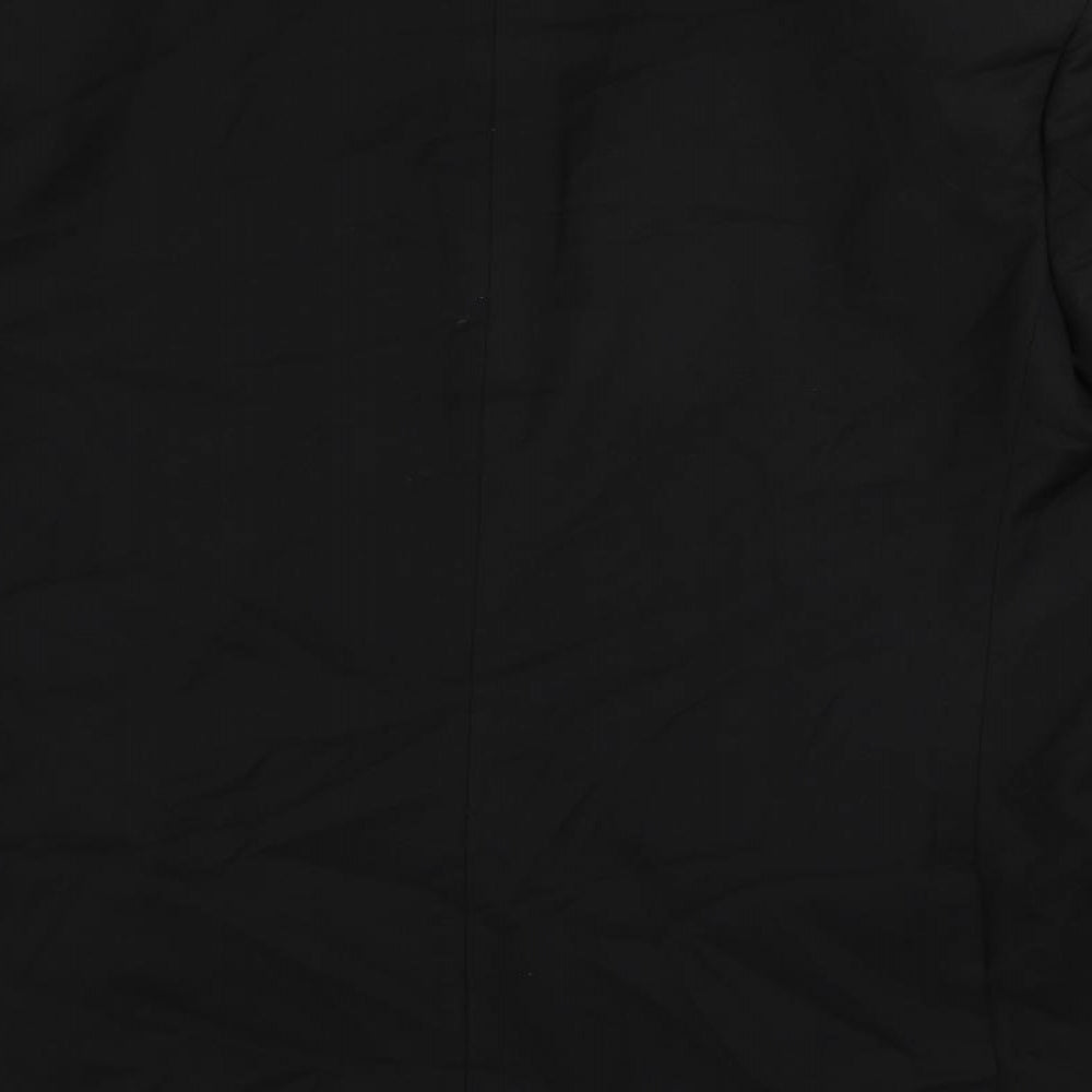 Marks & Spencer Mens Black Polyester Jacket Suit Jacket Size 44 Regular