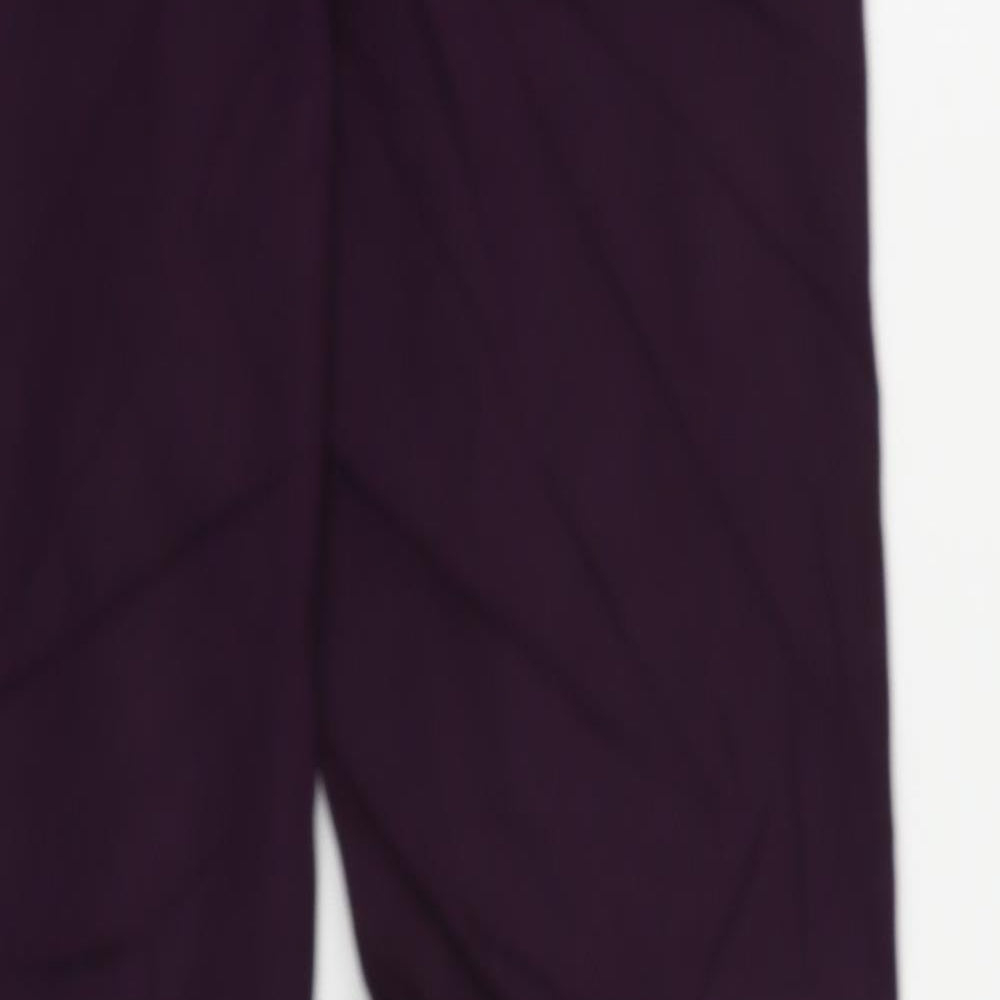 Marks & Spencer Womens Purple Cotton Jegging Jeans Size 10 L26 in Regular - Elastic Waist