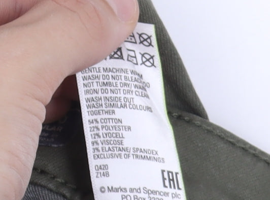 Marks & Spencer Women's Green Skinny Jeans, Size 10