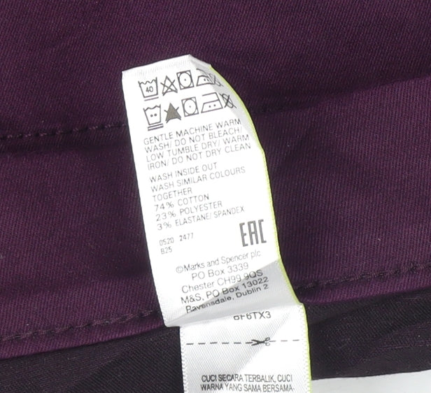 Marks & Spencer Purple Jeggings for Women Size 10