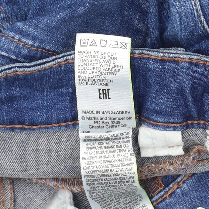 Marks & Spencer Women's Blue Skinny Jeans Size 6