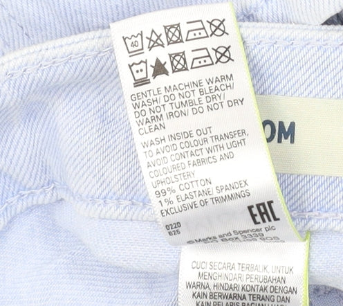 Marks & Spencer Women's Blue Mom Jeans Size 8