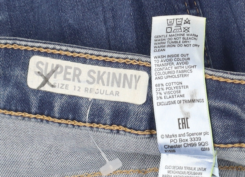 Marks & Spencer Super Skinny Blue Jegging UK 12