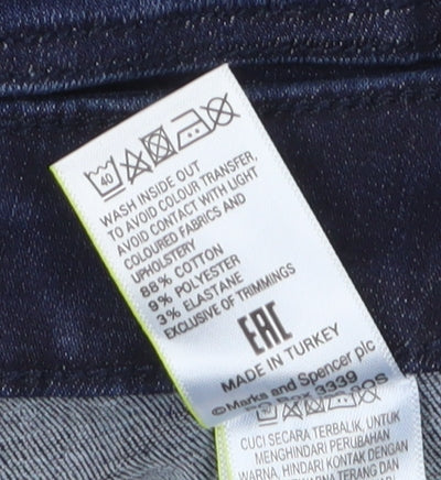 Marks & Spencer Women's Blue Skinny Jeans Size 10