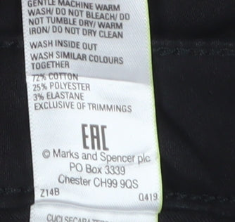 Marks & Spencer Women's Black Skinny Jeans - Size 32