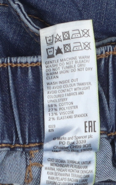Marks & Spencer Women's Blue Cropped Jeans Size 6