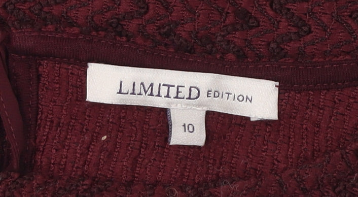 Marks & Spencer Women's Red 3/4 Sleeve Blouse