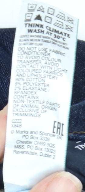 Marks & Spencer Men's Blue Straight Jeans