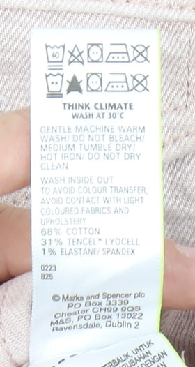 Marks & Spencer Women's Pink Basic Jacket Size 6