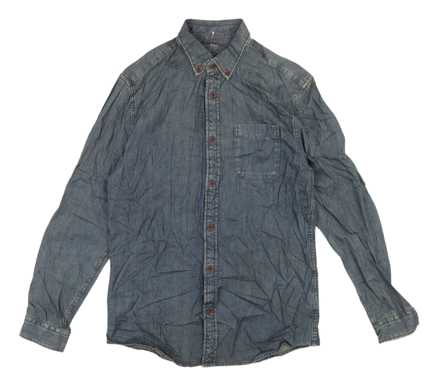 Marks and Spencer Clothing Bundle - 5 Pack Preloved Mens Casual Shirts