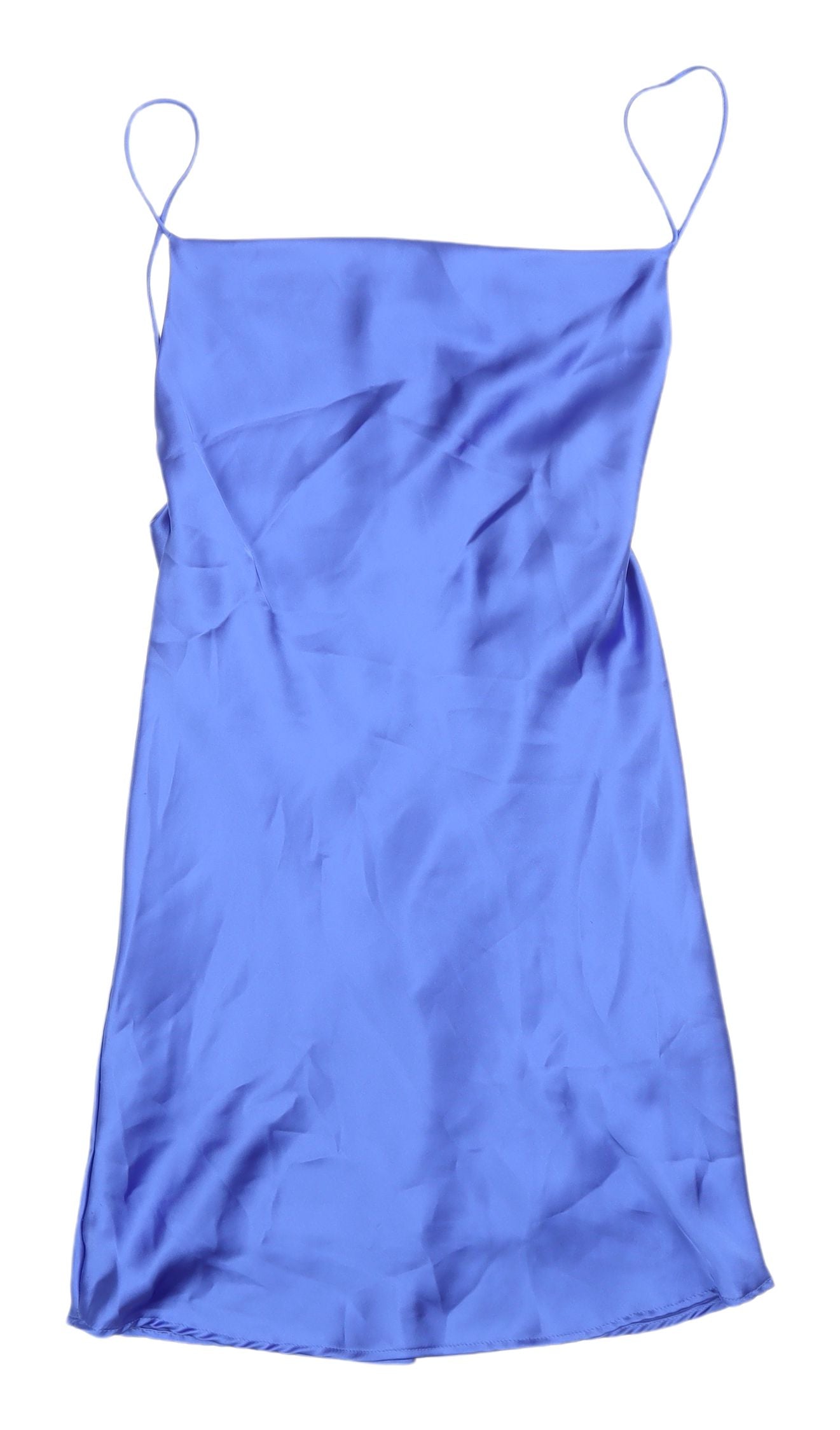 blue slip dress zara ZARA NEW WOMAN CORSETRY CAMISOLE SLIP DRESS SIZE L SKY BLUE 9245/845