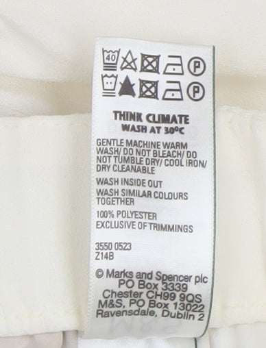 Marks & Spencer Women's White Regular Shorts 24