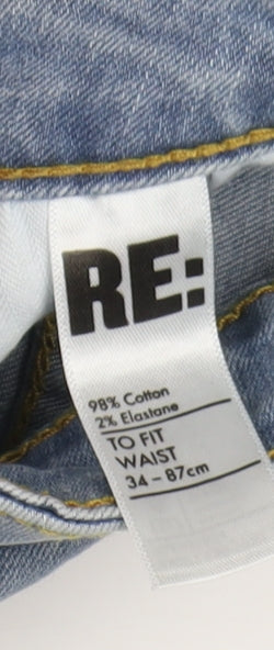 Re: Men's Blue Straight Jeans, Size 34, Light Wash