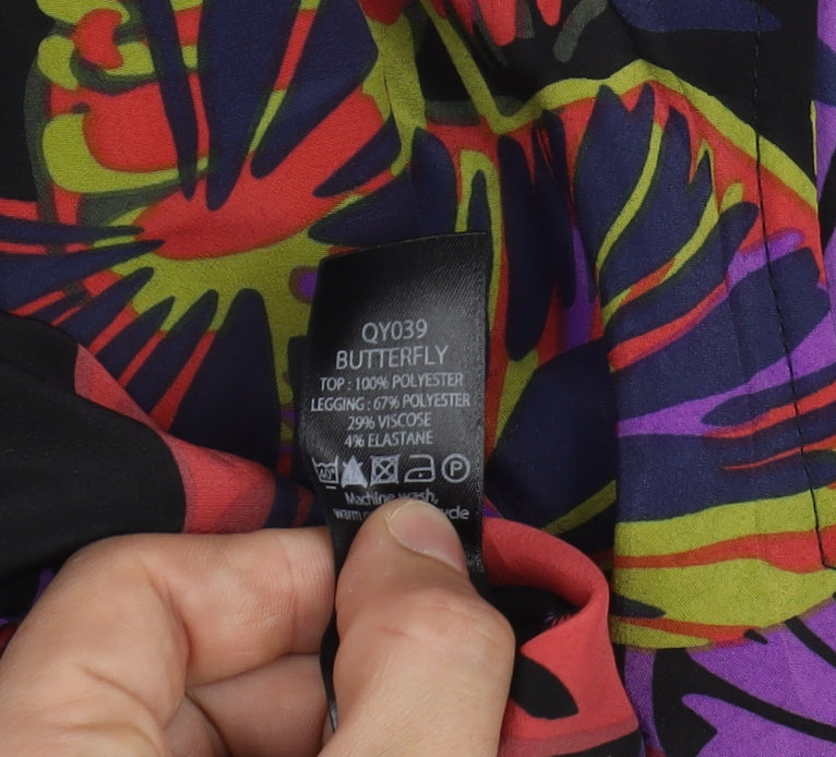 Simply Be Multicoloured Women's Floral Dress, Size 16