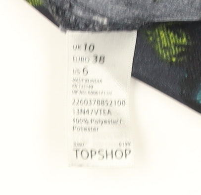 Topshop Floral Women's Blouse, Multicoloured, Size 10