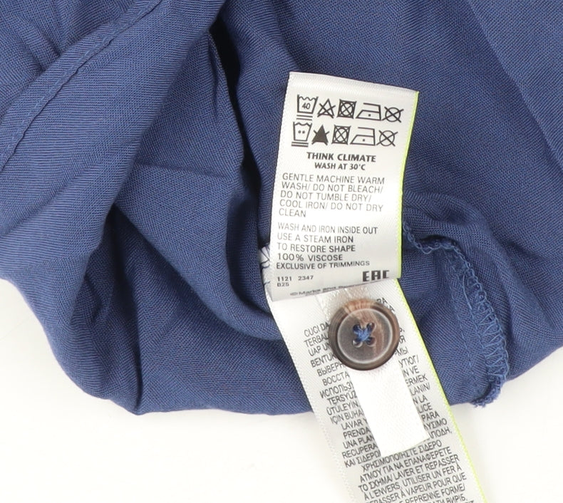 Marks & Spencer Women's Blue A-Line Dress Size 12