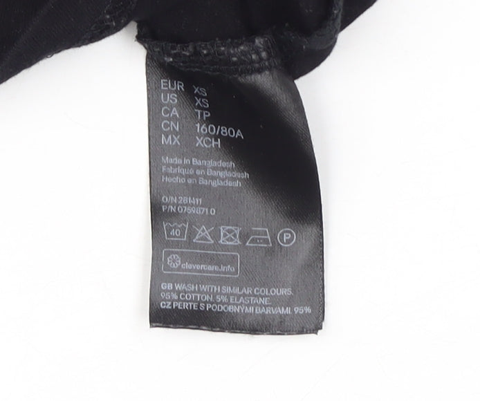 H&M Women's Black Basic Tank XS - Spring/Summer Staple
