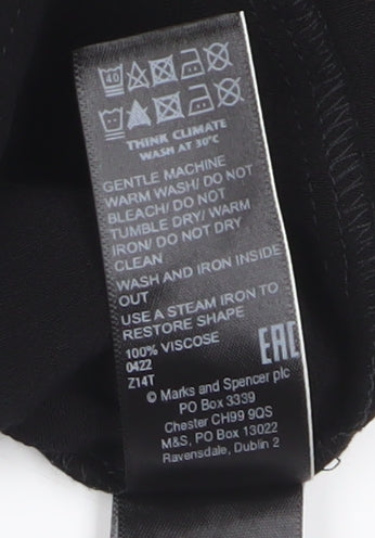 Marks & Spencer Women's Black Sleeveless Blouse