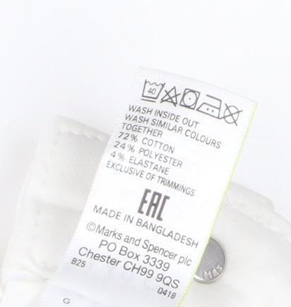 Marks & Spencer Women's White Skinny Jeans Size 24