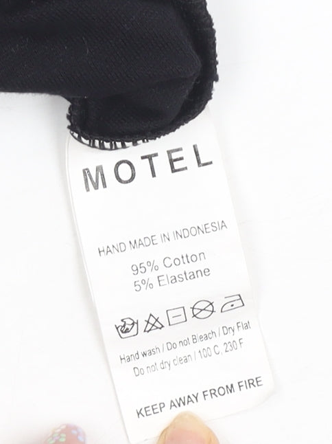 Motel Rocks Women's Black XS Halter Bodycon Dress