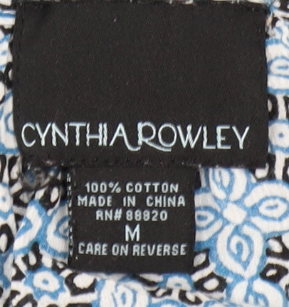 Cynthia Rowley Women's Blue Tunic Blouse M