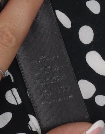 ASOS Women's Black & White Polka Dot Halter Tank