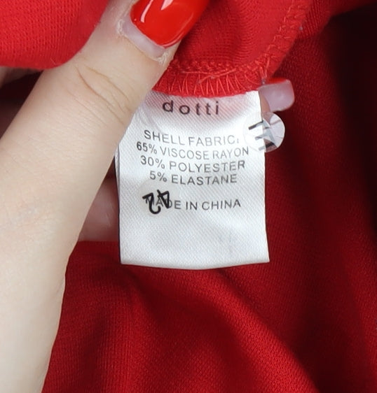 Dotti Women's Red Sleeveless Dress Size 8