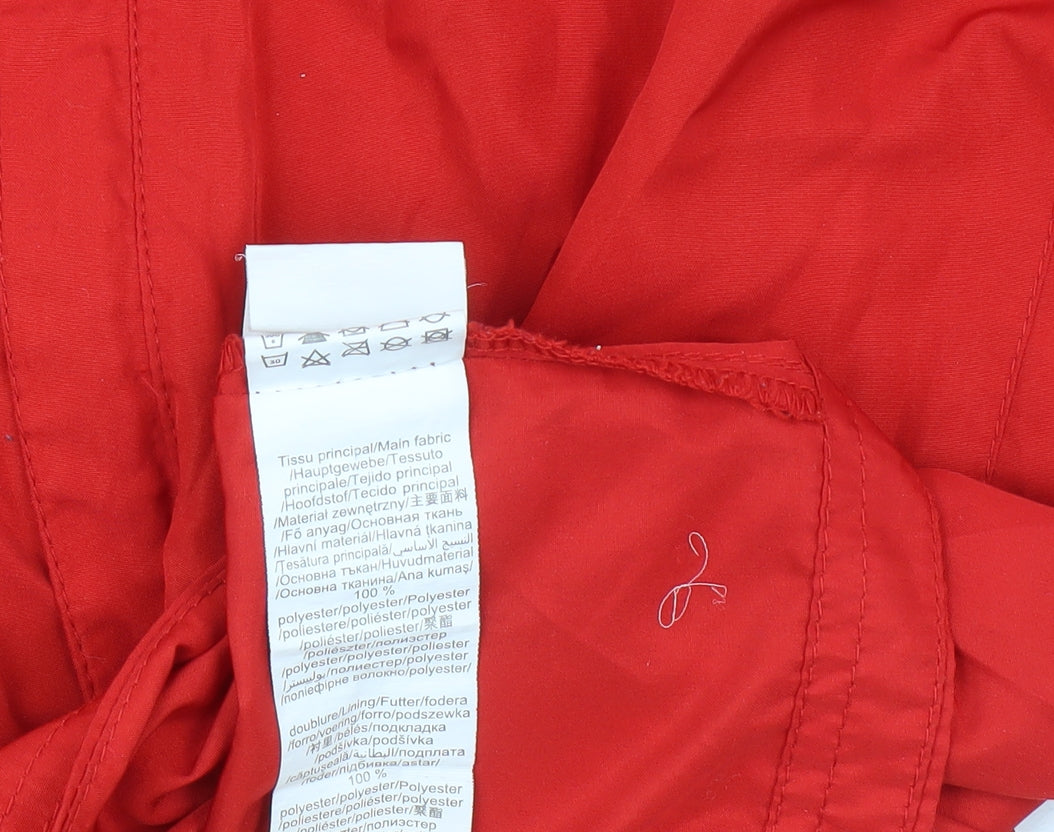 Decathlon Unisex Red Windbreaker Jacket - Size S