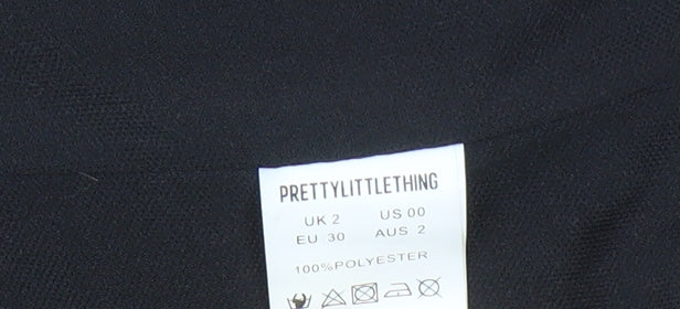 PrettyLittleThing Black Camisole Blouse, Size 2, Party Style