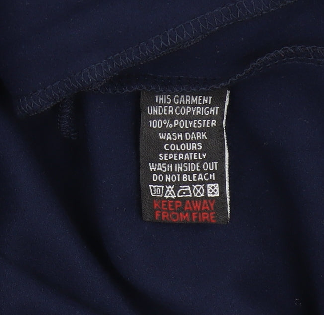Couture Men's Blue Full Zip Hoodie S