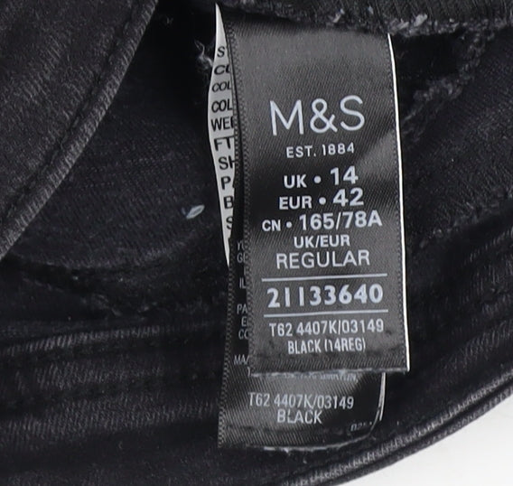 Marks & Spencer Women's Black Regular Fit Jeans