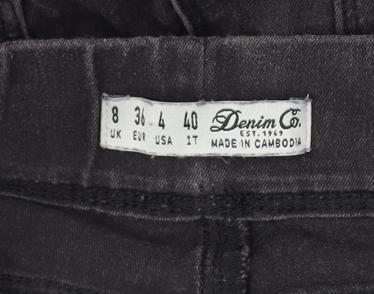 Denim Co. Black Skinny Jeans Size 8 Women’s Slim Stretch