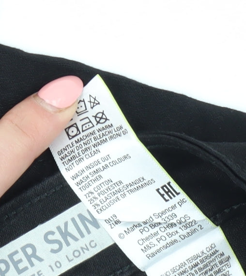 Marks & Spencer Women's Black Skinny Jeans, Size 10