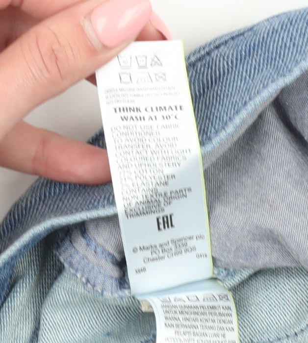 Marks & Spencer Men's Blue Slim Straight Jeans
