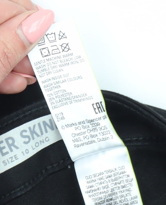 Marks and Spencer Black Skinny Jeans Size 10 Women
