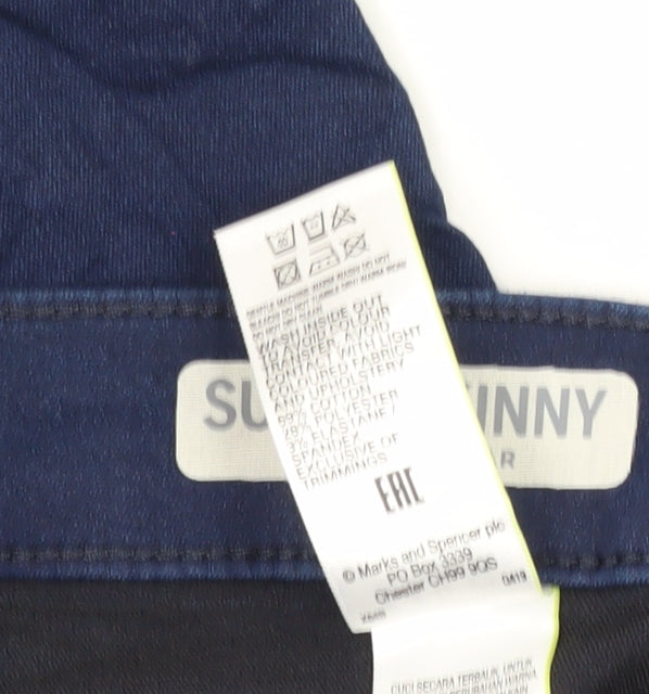 Marks & Spencer Women's Skinny Blue Jeans Size 6